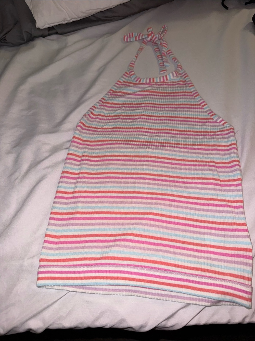 American Eagle Outfitters Women’s Halter Tank Top - Pink, Coral, Mint